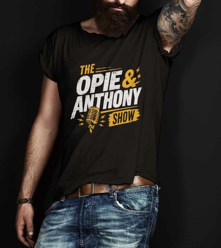 The Opie And Anthony Show Podcast Microphone T-Shirt