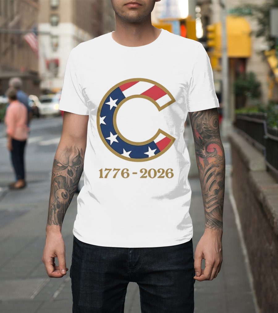 Chicago Cubs 1776 2026 Stars Stripes Fourth Of July MLB Anniversary T-Shirt