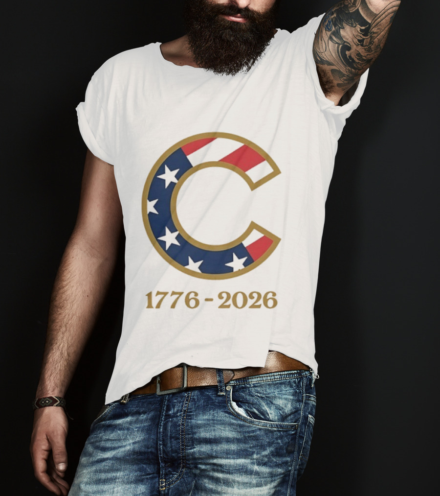Chicago Cubs 1776 2026 Stars Stripes Fourth Of July MLB Anniversary T-Shirt