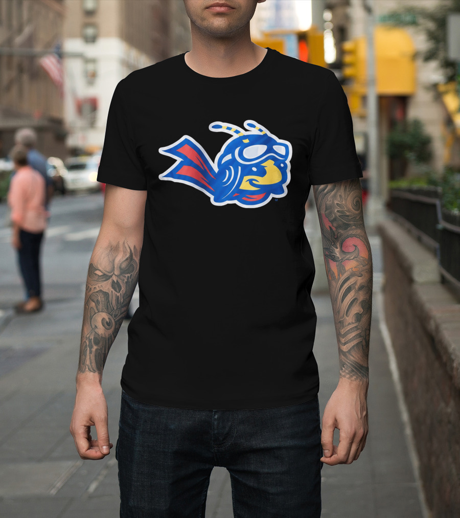 2026 Ontario Tower Buzzers Hockey Jersey Giveaway Buzzing Bee Icon With Aviator Hat And Cape T-Shirt