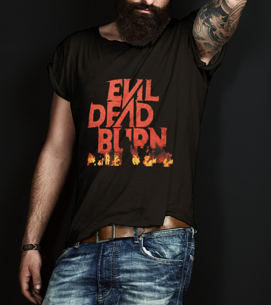 2026 Souheila Yacoub Evil Dead Burn Movie Fire Letters T-Shirt