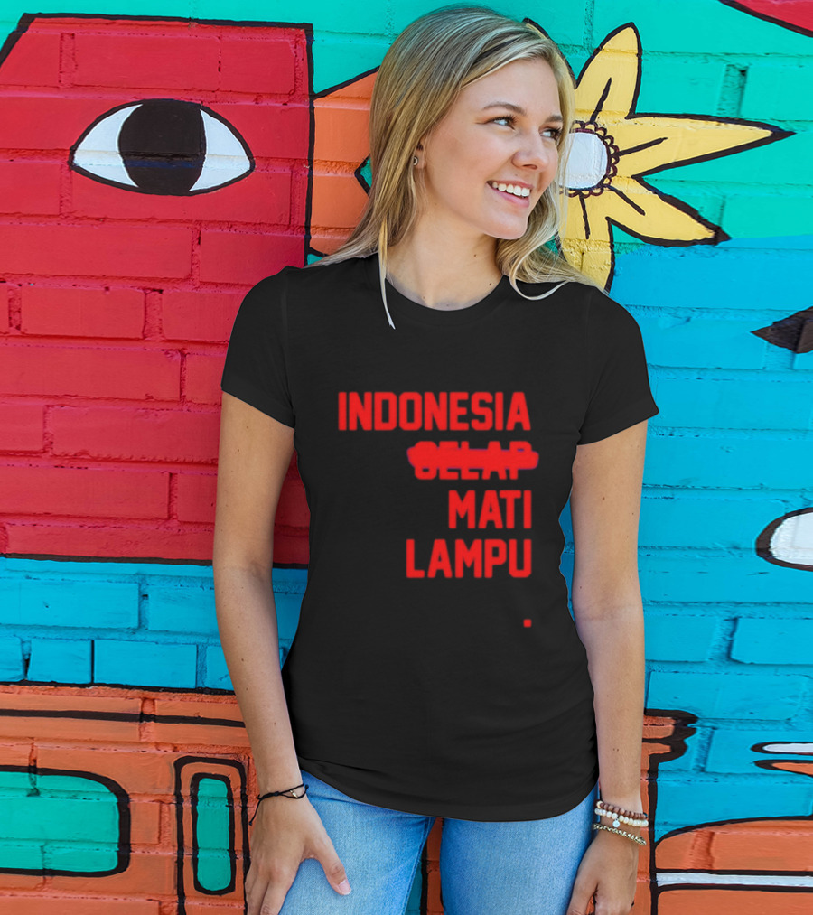 Indonesia Gelap Mati Lampu Blackout T-Shirt