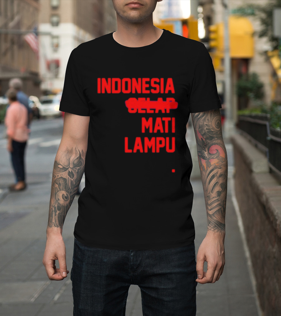 Indonesia Gelap Mati Lampu Blackout T-Shirt
