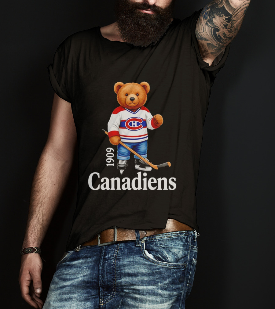 Montreal Canadiens 1909 Bear Hockey T-Shirt