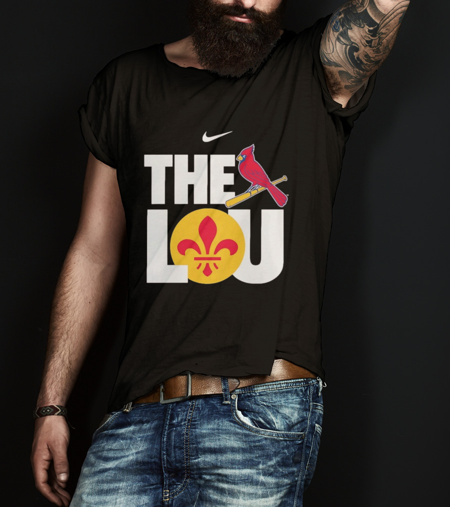 Nike St. Louis Cardinals The Lou Fleur De Lis Classic Baseball Fan Gear T-Shirt
