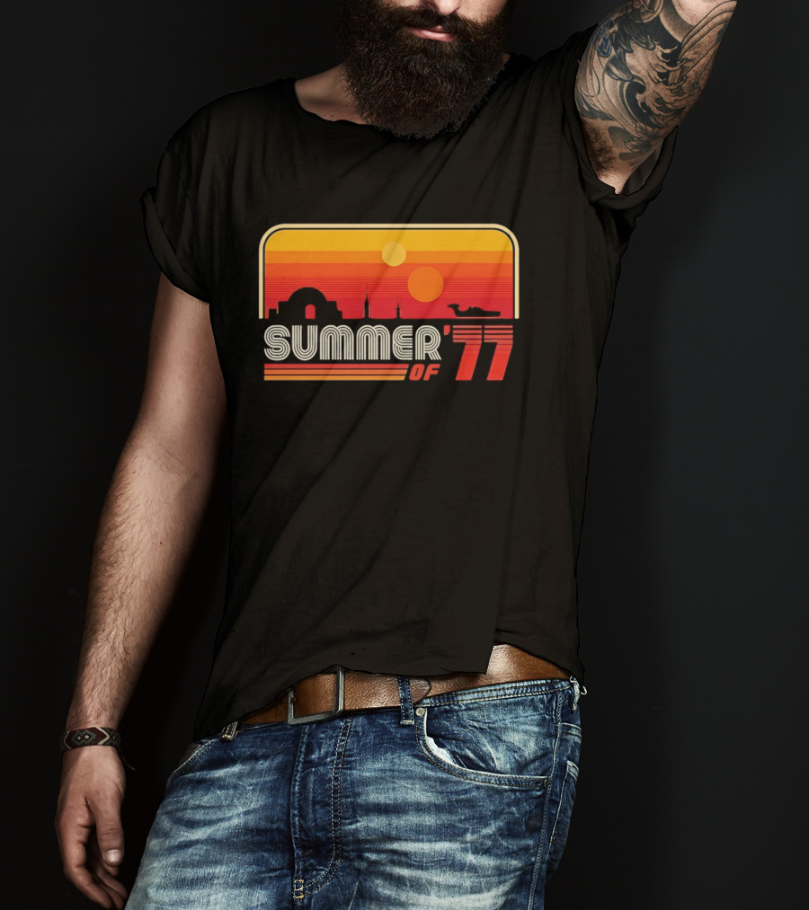 Summer Of '77 Retro Sunset Vibes T-Shirt