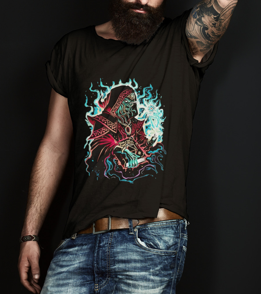 The Arch Lich Archlich Book Of Darkness Magic Dungeons And Dragons T-Shirt
