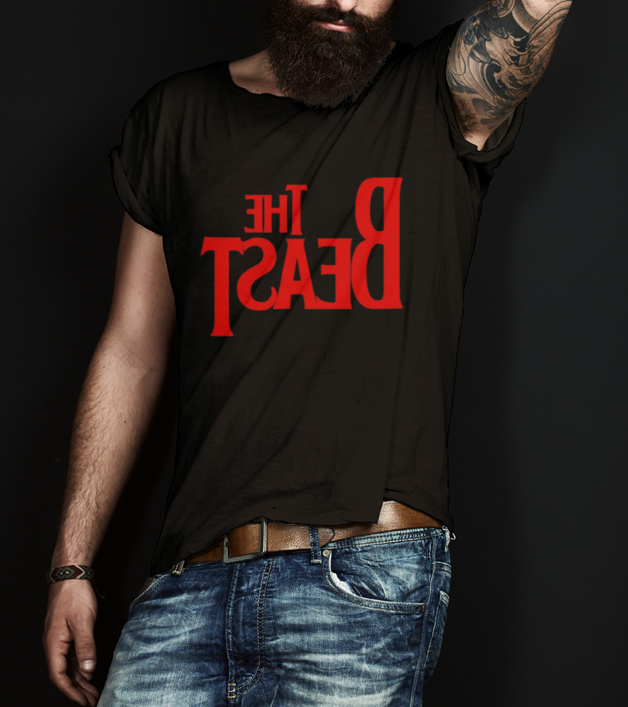 The Beast Bold Red Lettering T-Shirt