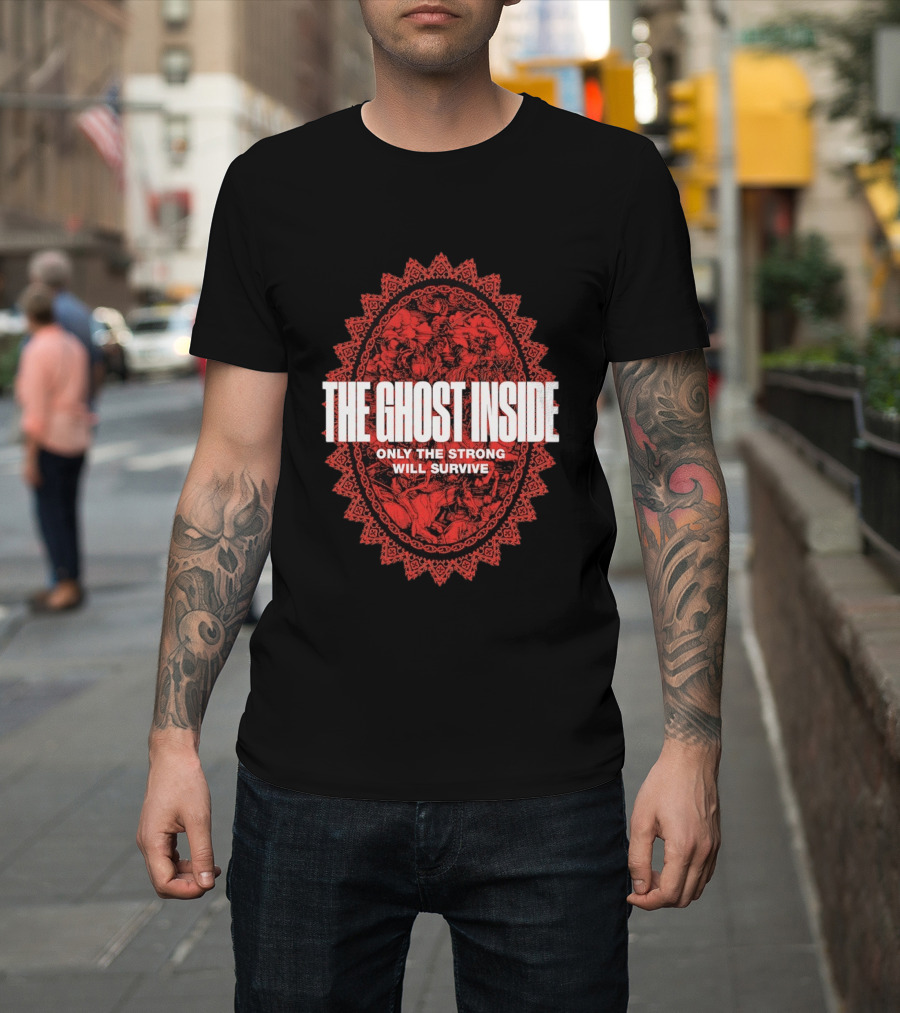 The Ghost Inside Only The Strong Will Survive Red Oval T-Shirt
