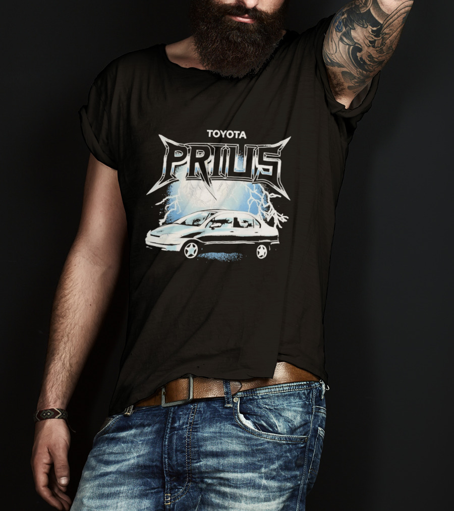 Toyota Prius Lightning Bolt Metal T-Shirt