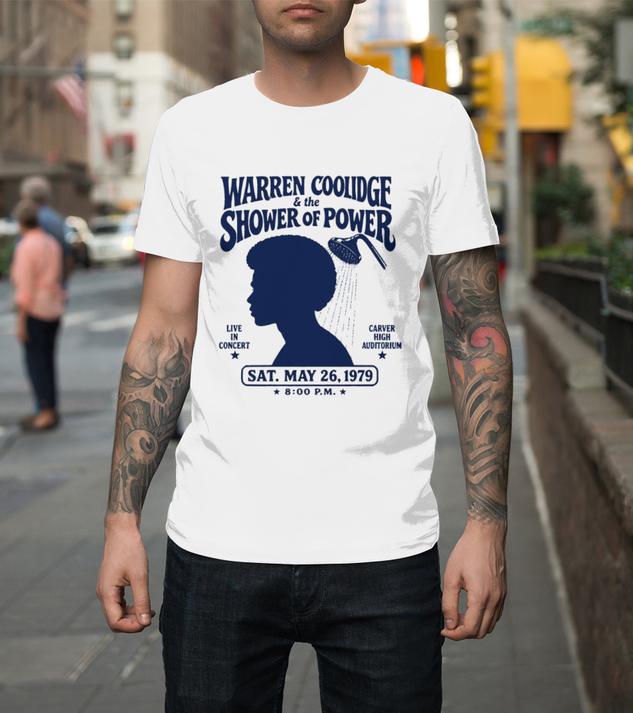 Warren Coolidge & The Shower Of Power Live In Concert Carver High Auditorium Sat May 26 1979 8:00 P.M. T-Shirt