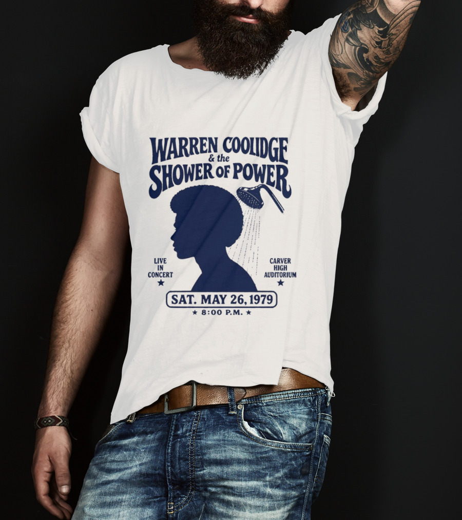 Warren Coolidge & The Shower Of Power Live In Concert Carver High Auditorium Sat May 26 1979 8:00 P.M. T-Shirt