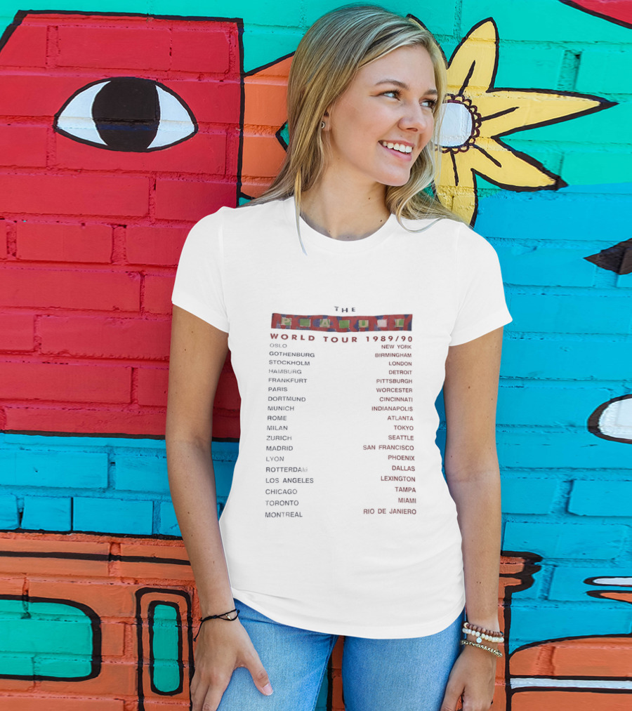 The McCartney World Tour 1989 1990 Tokyo Los Angeles Cities List Concert Dates T-Shirt