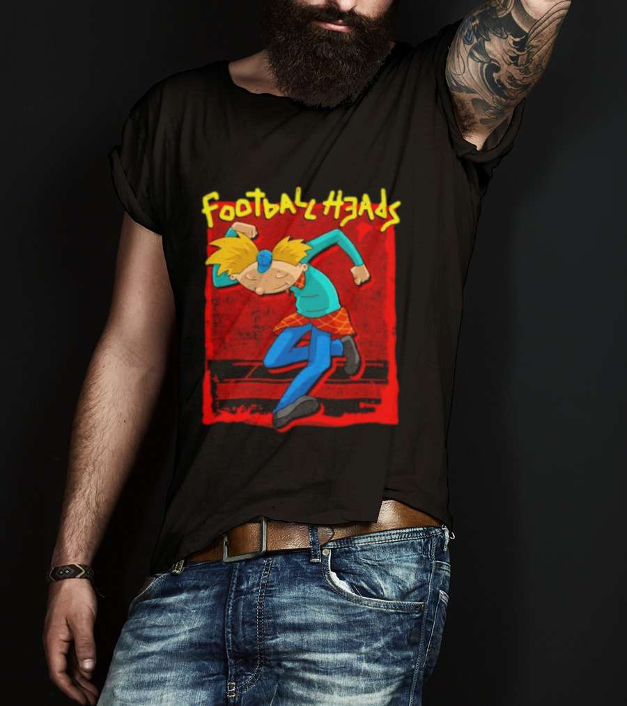 Hey Arnold Football Heads Nickelodeon Classic Cartoon T-Shirt