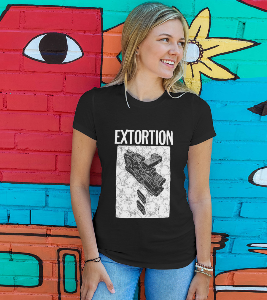 Extortion Band Video Camera Hardcore Punk T-Shirt