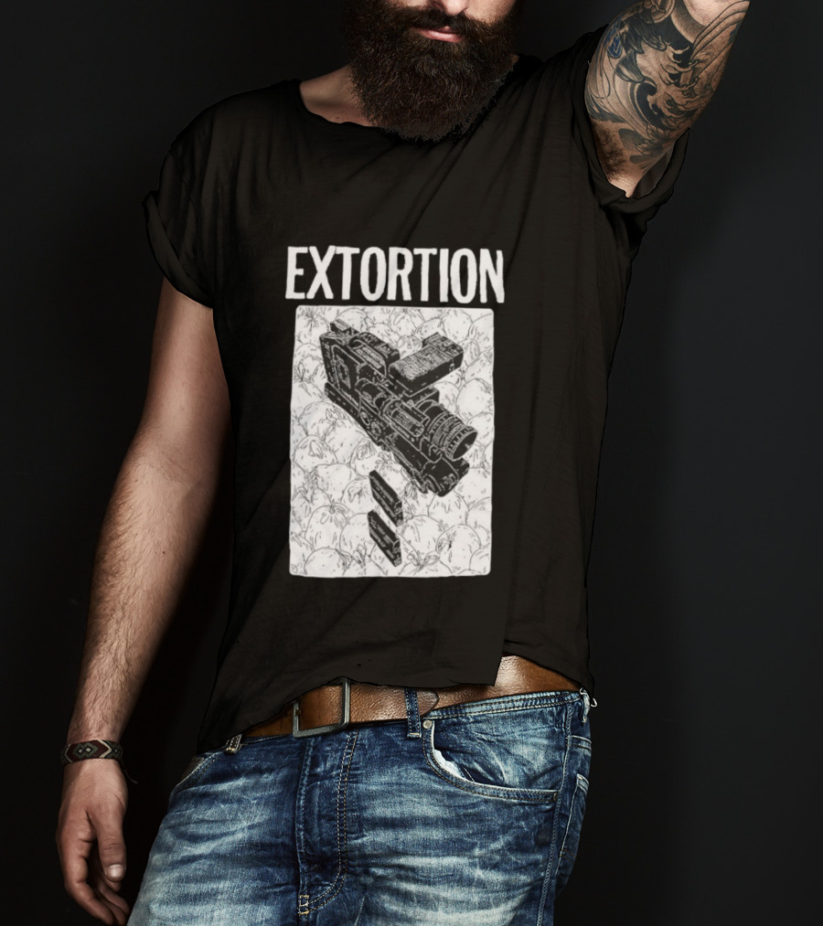 Extortion Band Video Camera Hardcore Punk T-Shirt