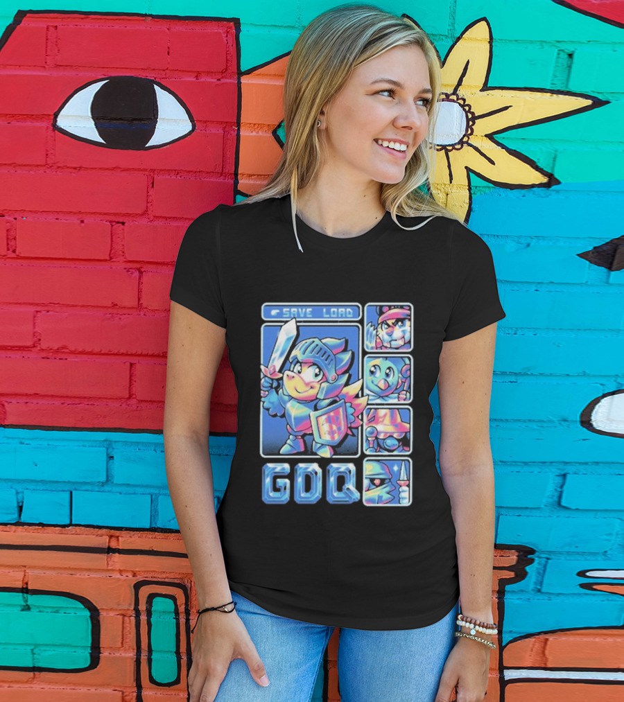 Fangamer GDQ Quick Quest Save Load Knight Adventure Characters T-Shirt