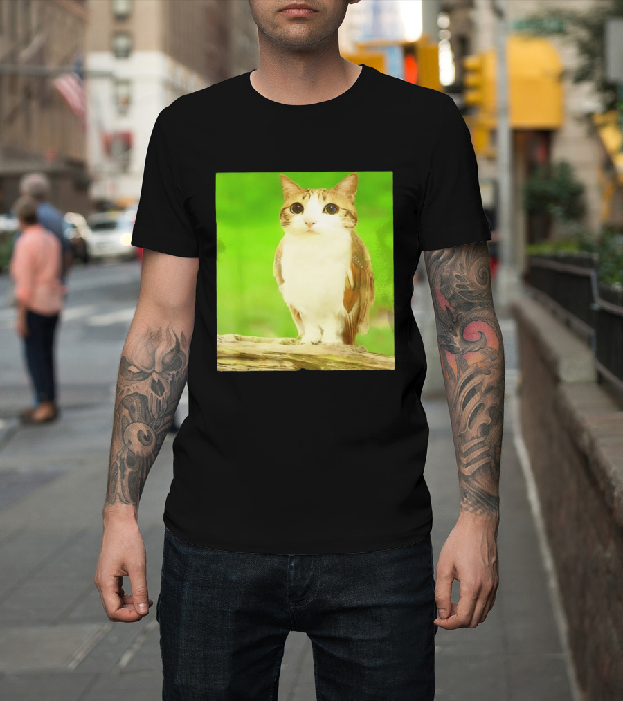 Cat Owl Hybrid Animal Mashup Creature Fusion T-Shirt