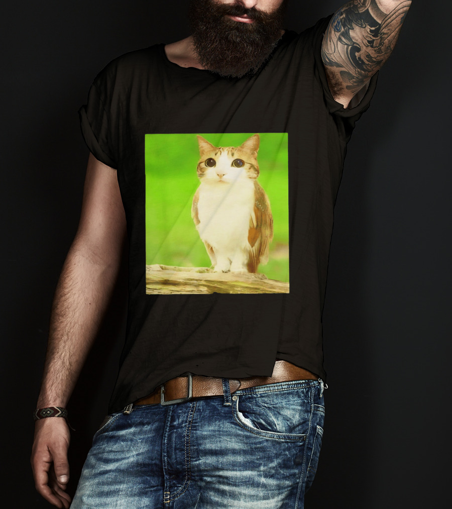 Cat Owl Hybrid Animal Mashup Creature Fusion T-Shirt