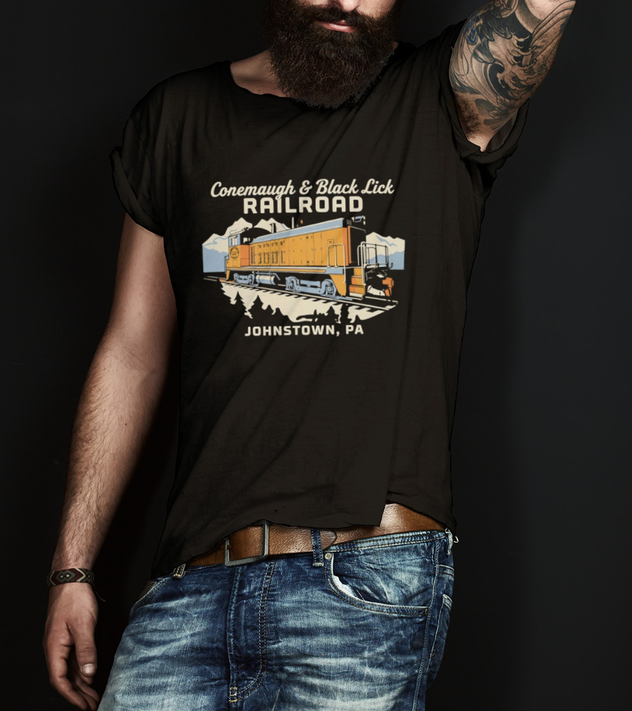 Conemaugh And Black Lick Railroad Locomotive Johnstown PA T-Shirt