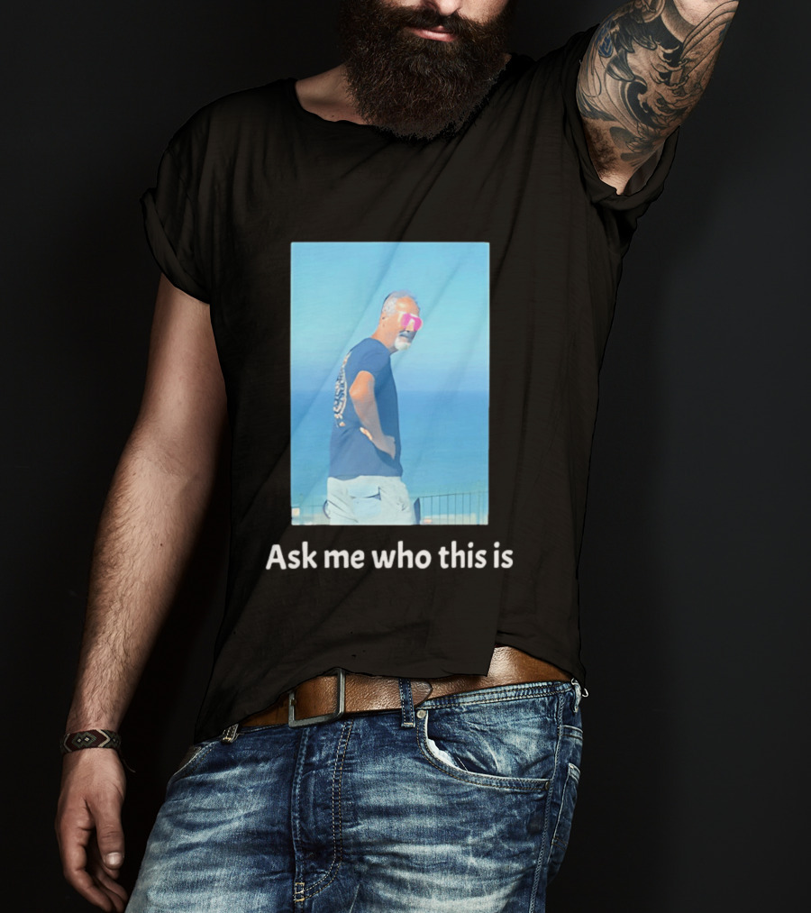 Ask Me Who This Is Hideo Kojima Scenic Beach T-Shirt