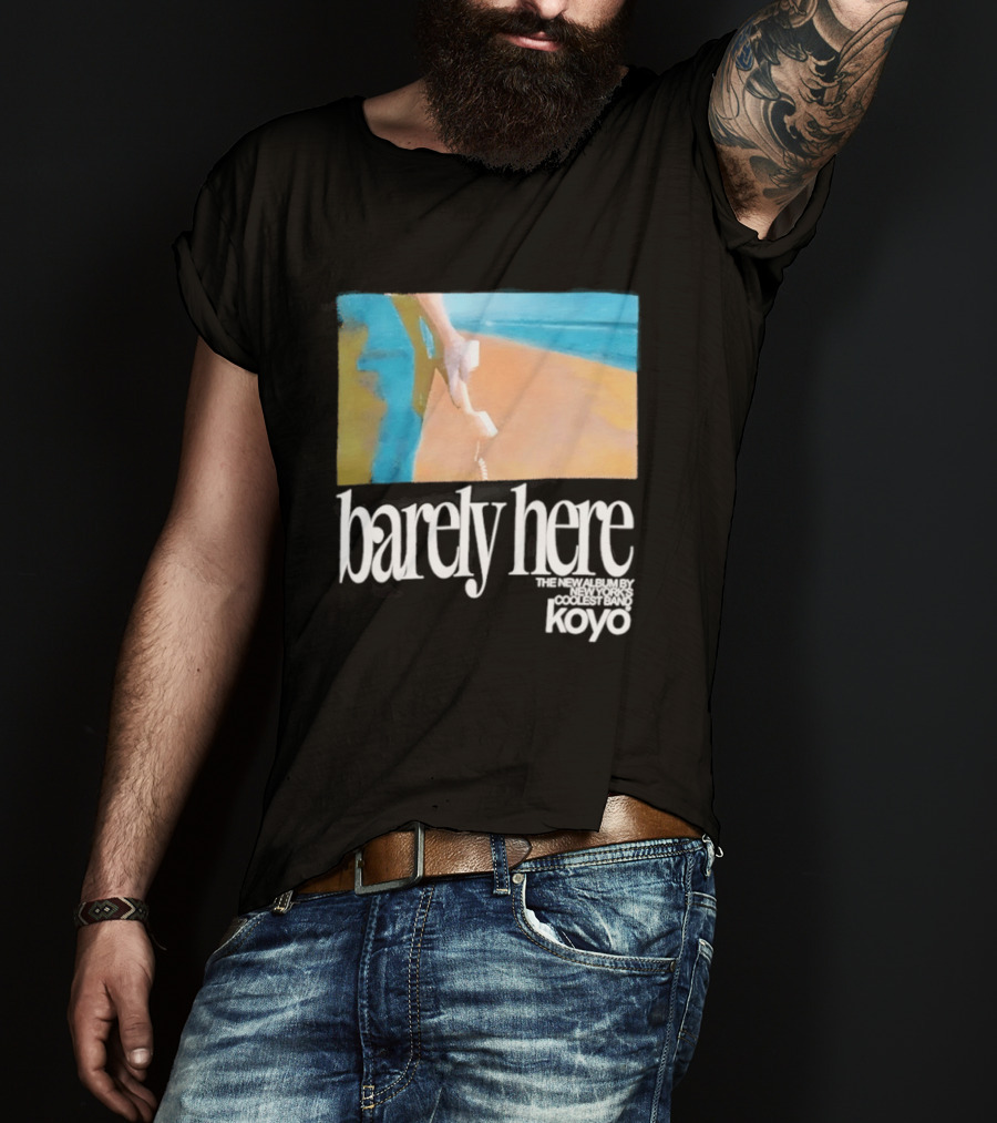 Koyo Barely Here Album Cover Art Beach Scene With Telephone T-Shirt