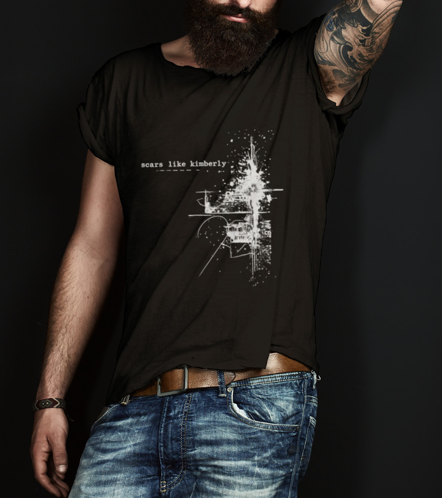 Scars Like Kimberly USA Tour 2026 Abstract White T-Shirt