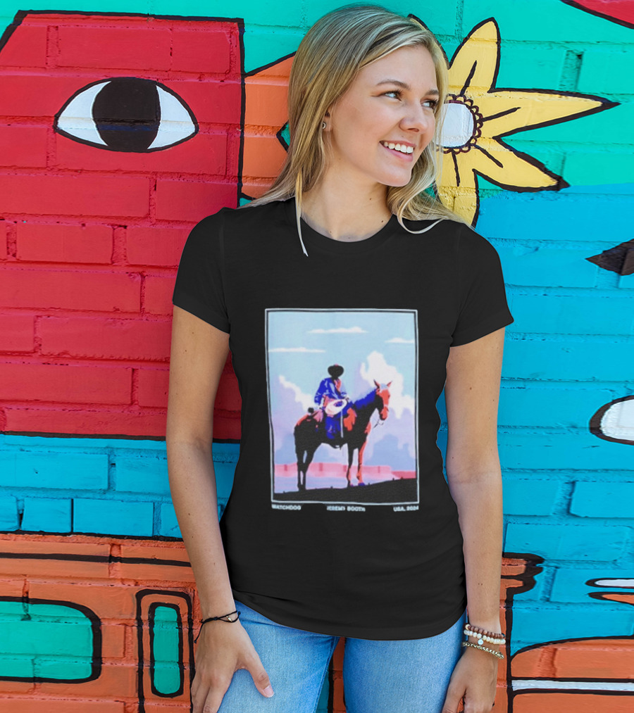 Dog Cowboy By Jeremy Booth USA 2024 T-Shirt