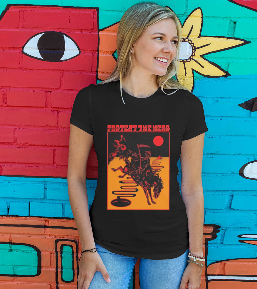 Protest The Hero Grim Reaper Horse Pyramid Red Moon Desert Path T-Shirt