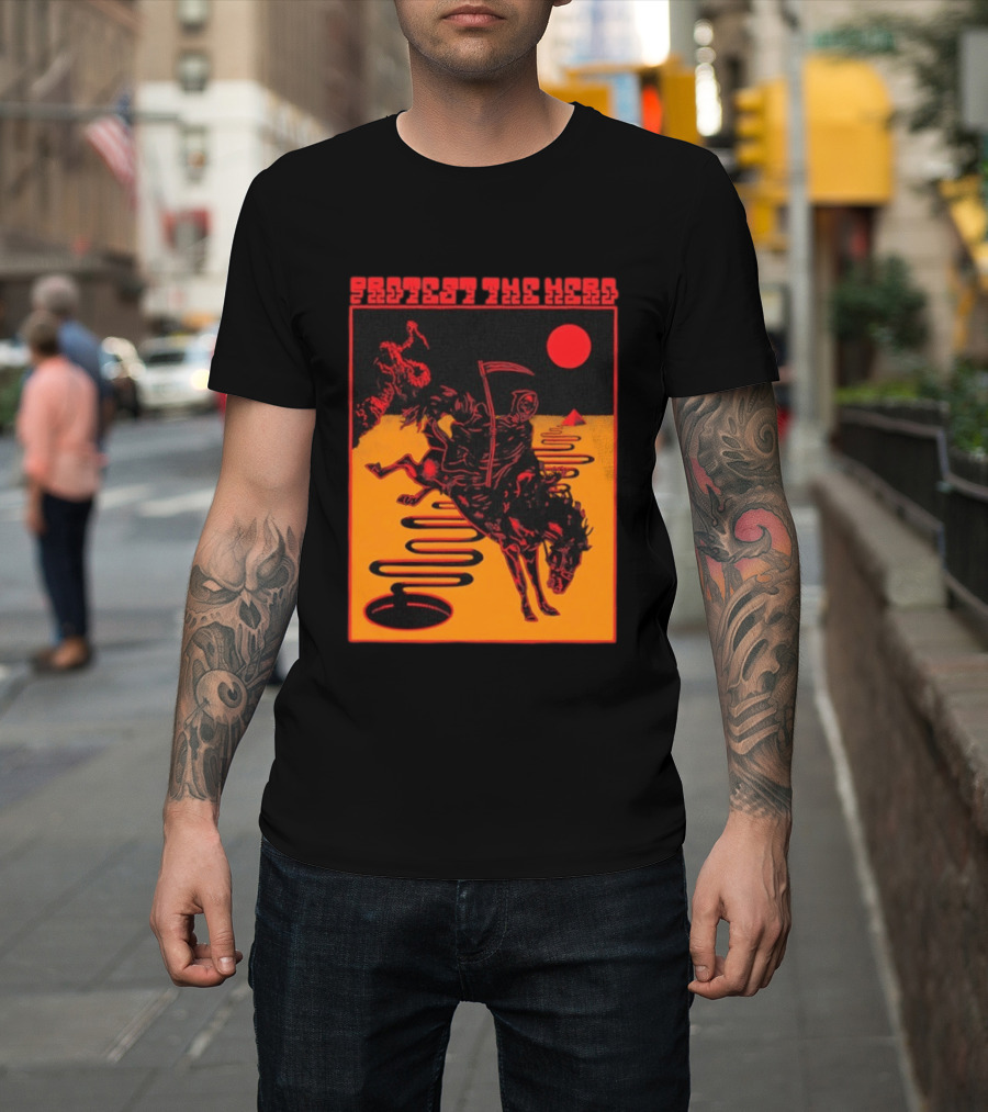Protest The Hero Grim Reaper Horse Pyramid Red Moon Desert Path T-Shirt