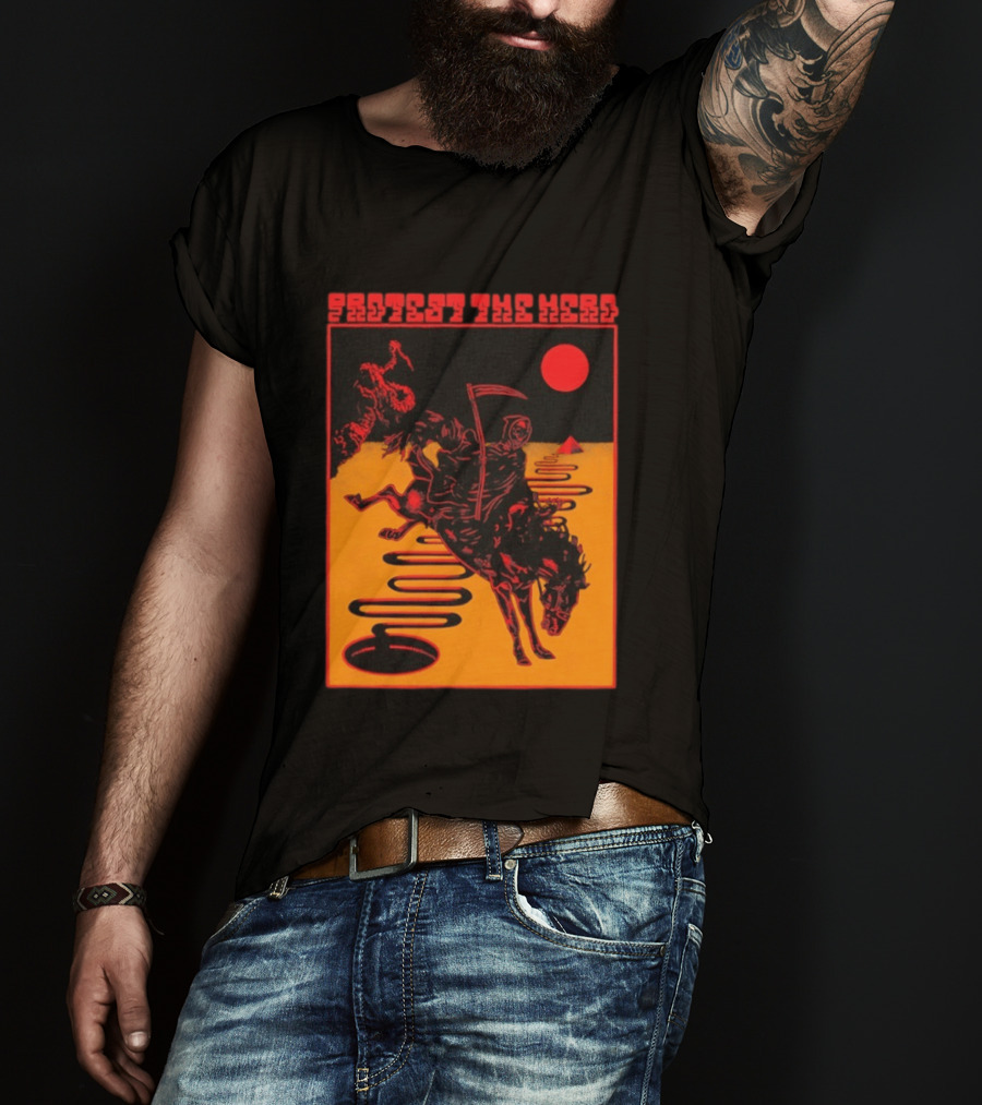 Protest The Hero Grim Reaper Horse Pyramid Red Moon Desert Path T-Shirt