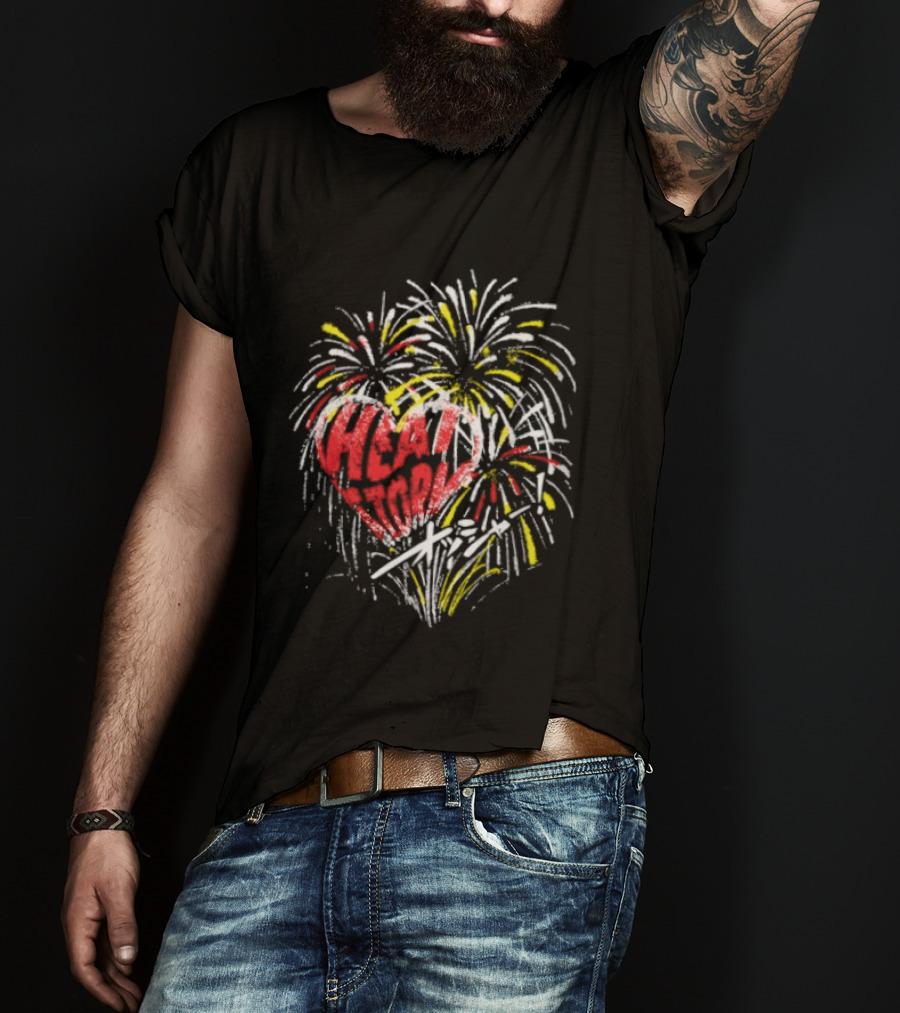 Yuya Uemura Heart Fireworks Pro Wrestling T-Shirt