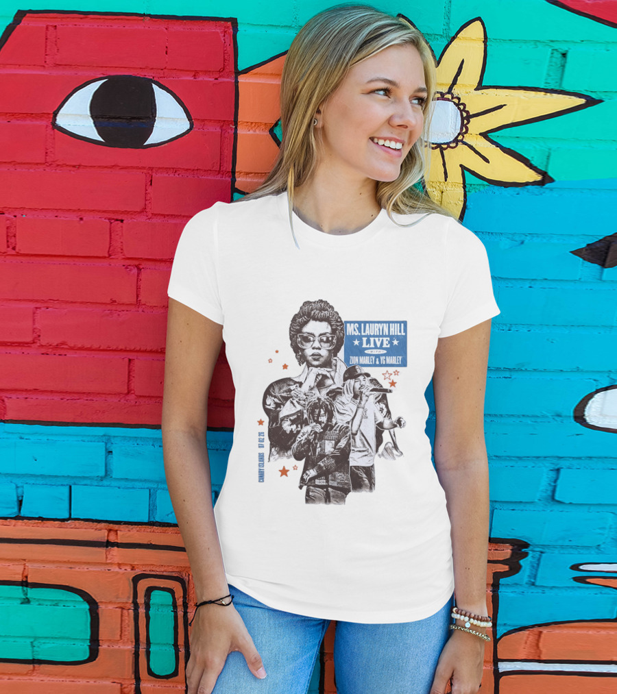 Ms Lauryn Hill Live Zion Marley YG Marley Canary Islands February 2026 T-Shirt