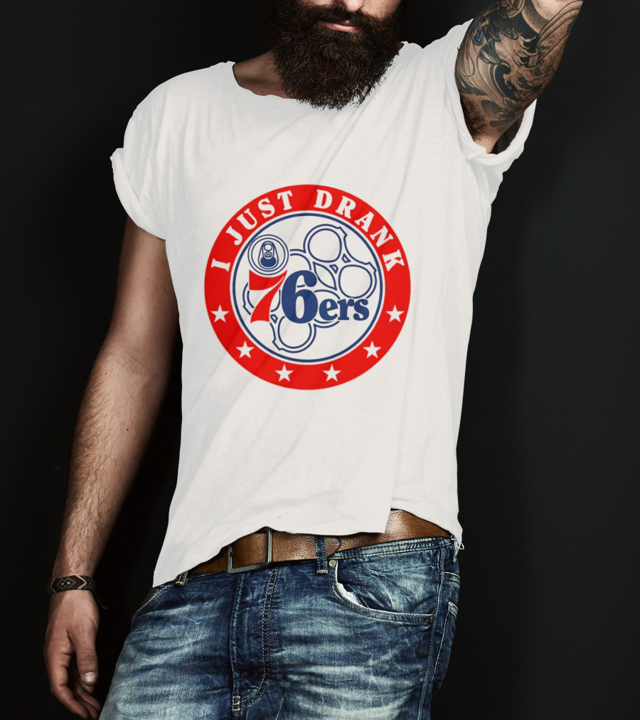 Philadelphia 76ers I Just Drank Beer Ring Stars T-Shirt