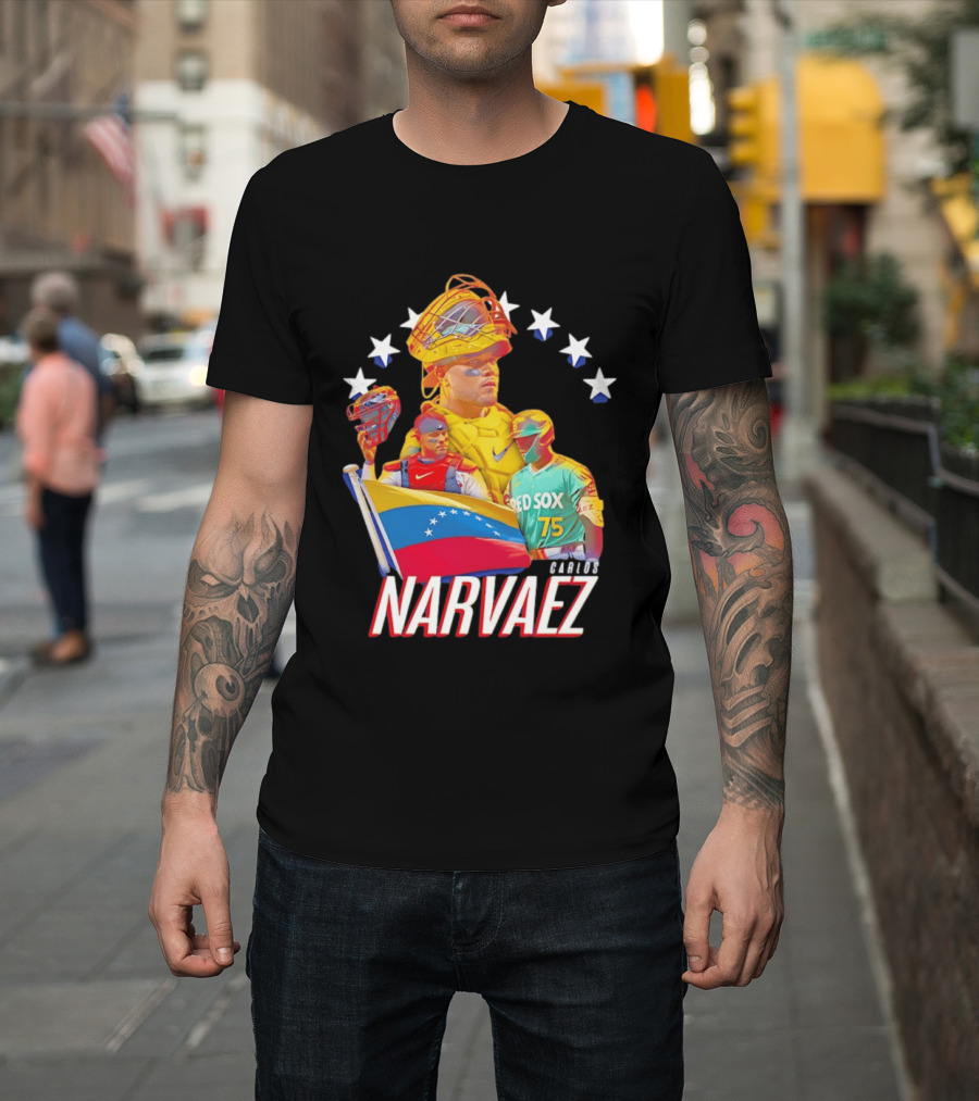 Carlos Narvaez Boston Red Sox Venezuela Catcher 75 T-Shirt