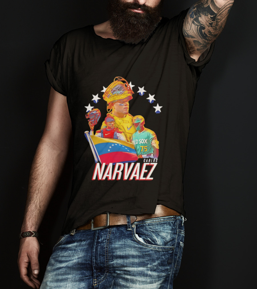Carlos Narvaez Boston Red Sox Venezuela Catcher 75 T-Shirt