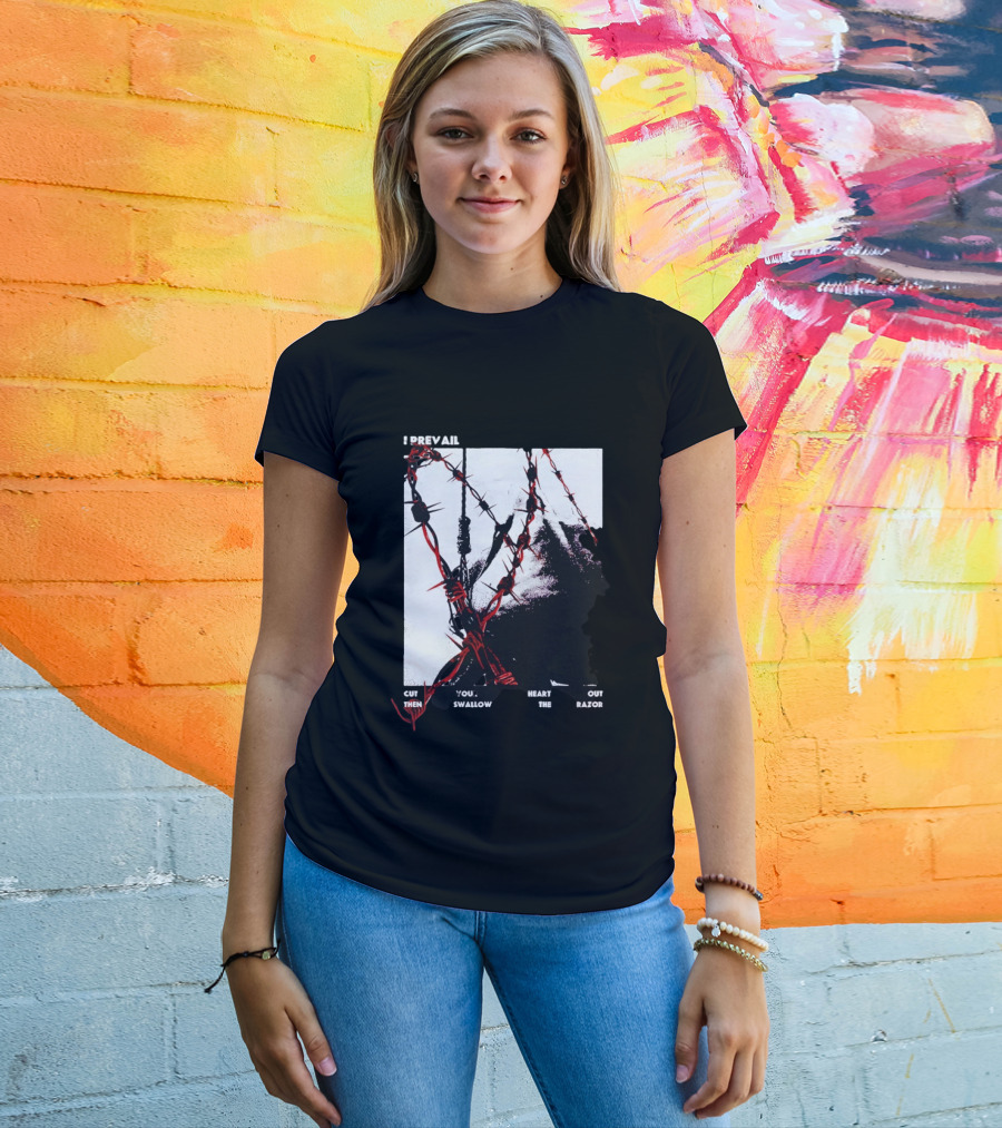 I Prevail Cut Your Heart Out Swallow The Razor Barbed Wire T-Shirt