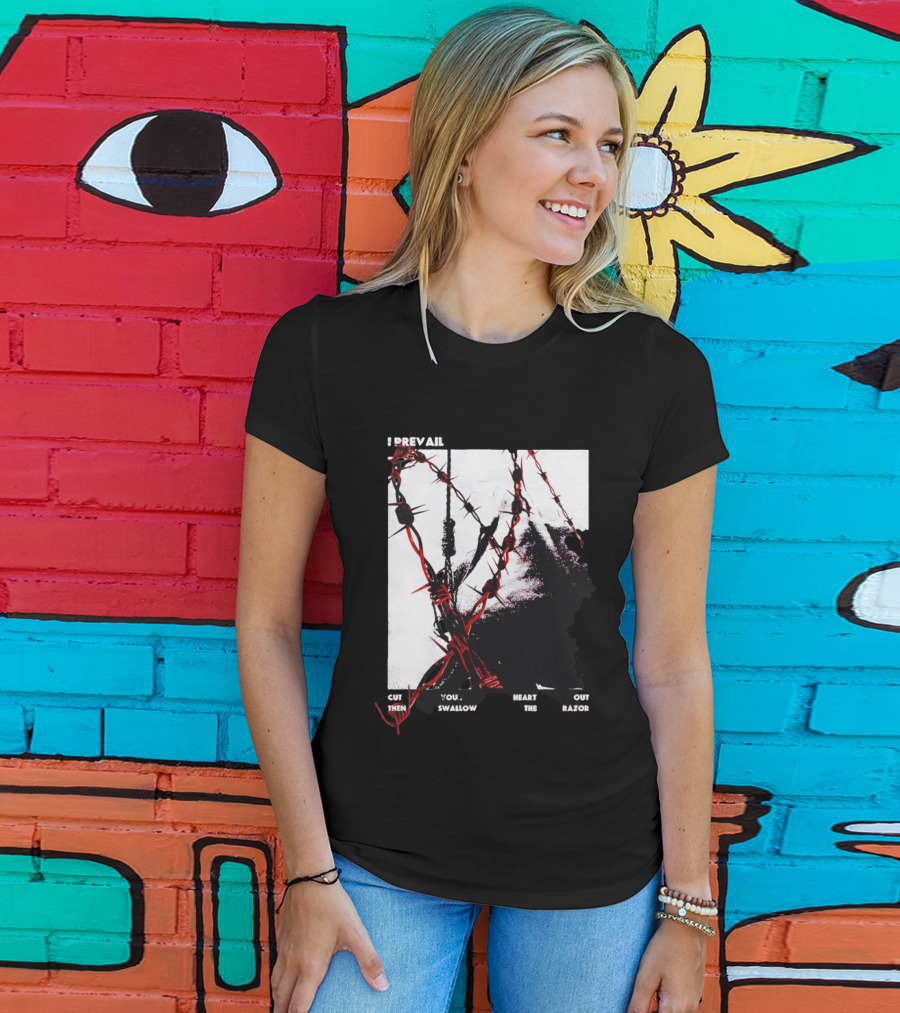 I Prevail Cut Your Heart Out Swallow The Razor Barbed Wire T-Shirt