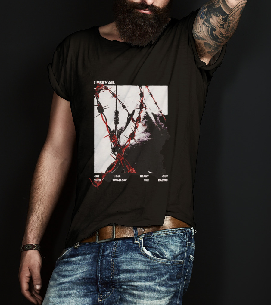 I Prevail Cut Your Heart Out Swallow The Razor Barbed Wire T-Shirt