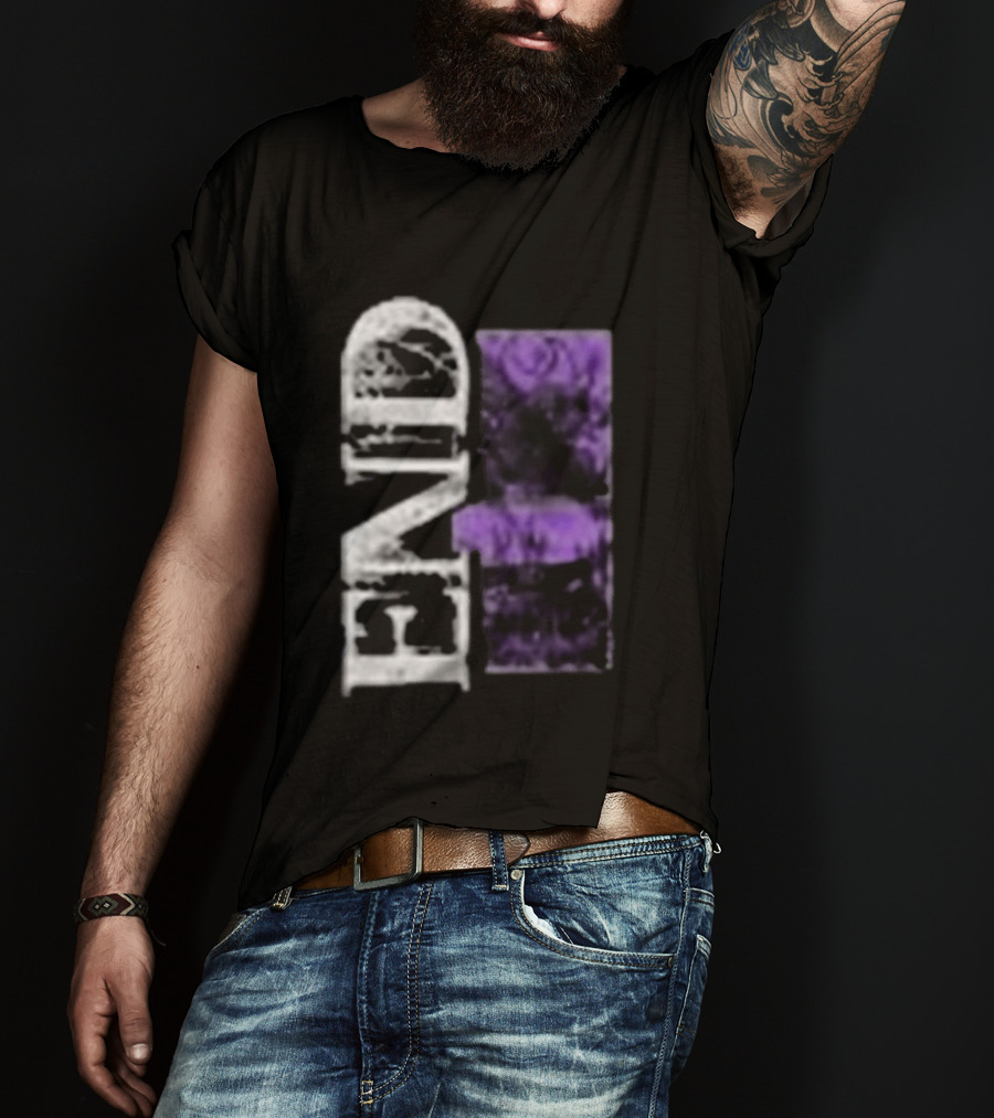 Closed Casket Activities End Victim Purple Black T-Shirt