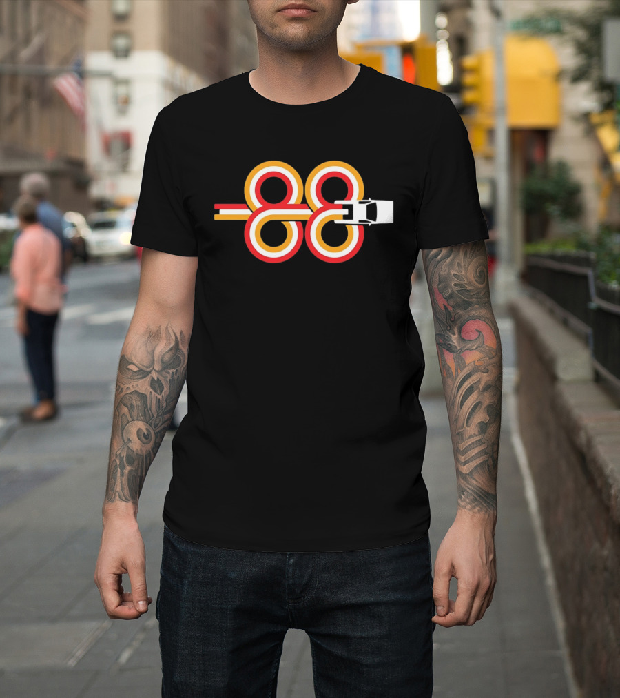 Sports Car Infinity Loop 88 Racing Stripes T-Shirt
