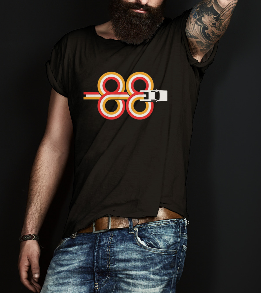 Sports Car Infinity Loop 88 Racing Stripes T-Shirt