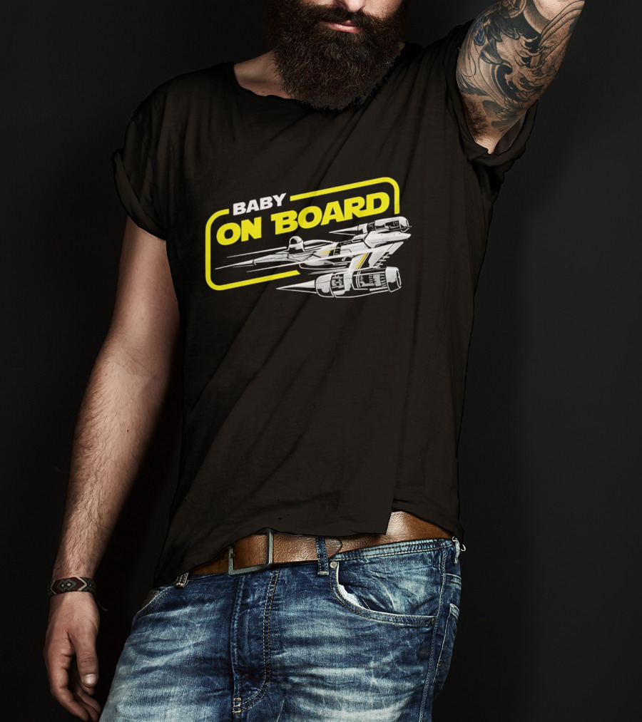 Star Wars Baby On Board X Wing Spaceship T-Shirt