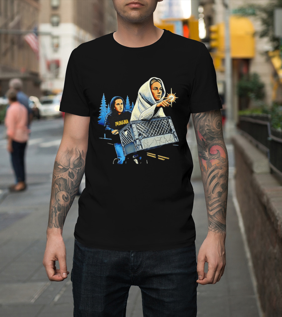 Indiana ET The Extra Terrestrial Bicycle Adventure 80s Movies T-Shirt