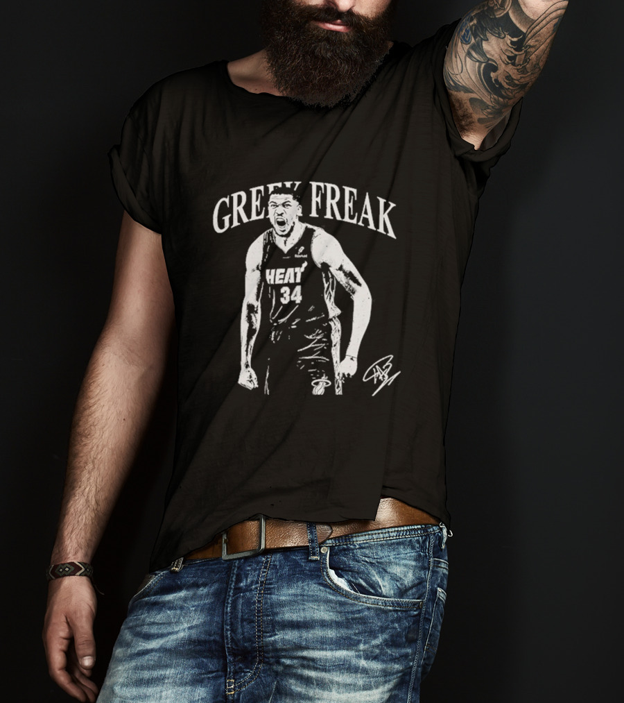 Greek Freak Giannis Antetokounmpo Heat 34 T-Shirt