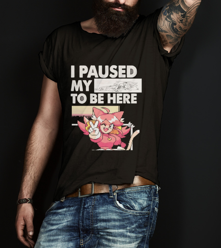 I Paused My Game To Be Here Mad Mew Mew Undertale Anime Girls T-Shirt