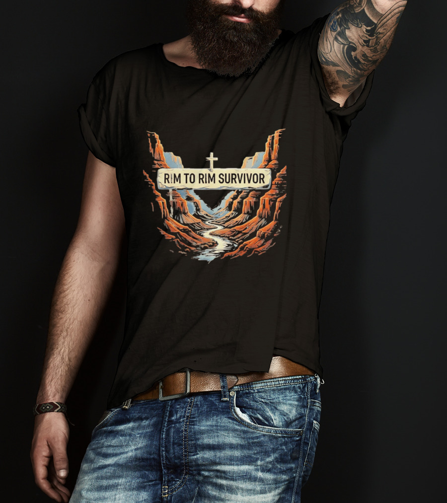 Rim To Rim Survivor Grand Canyon Journey T-Shirt