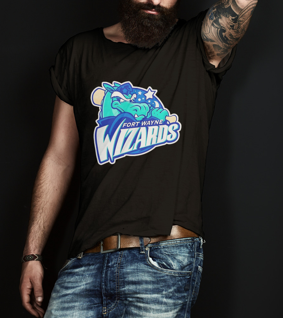 Fort Wayne Wizards Crocodile Logo Minor League Baseball Team T-Shirt