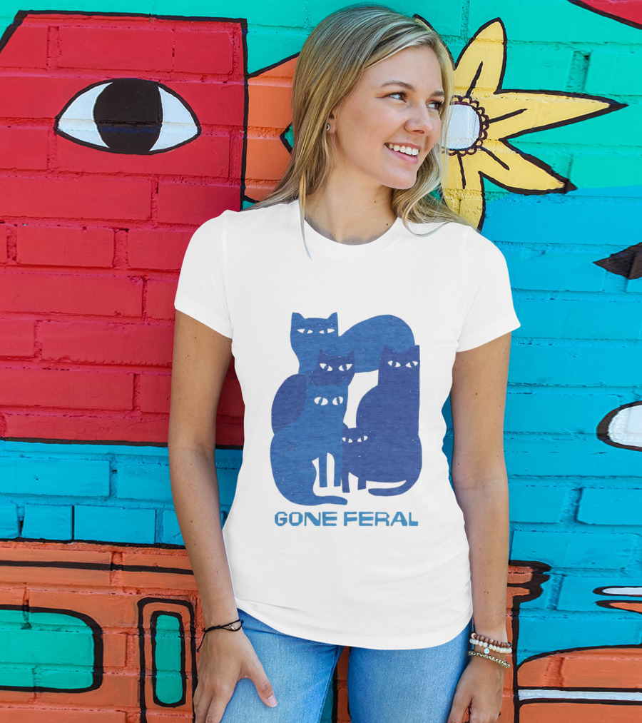 Gone Feral Cats Group T-Shirt