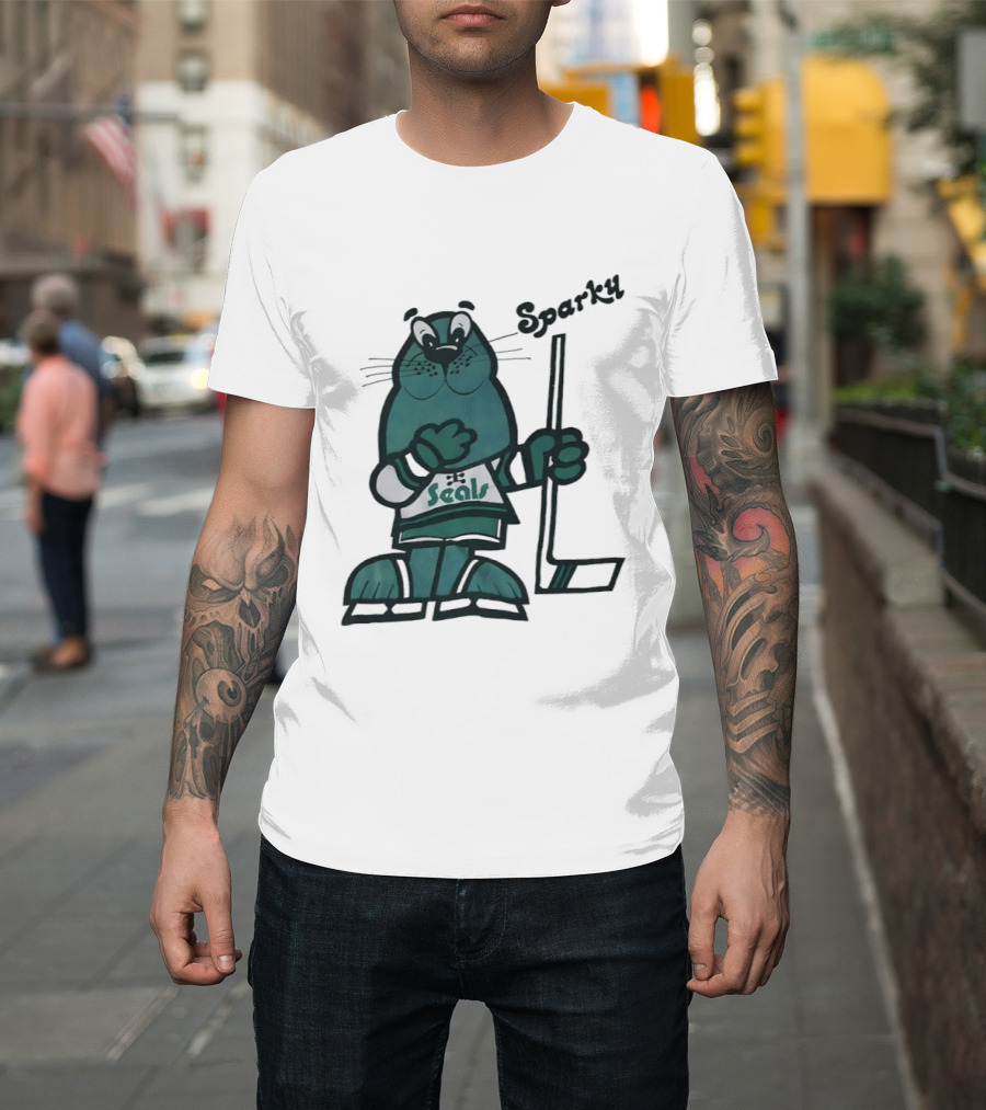 Sparky Seals Hockey Team California Golden Seals T-Shirt